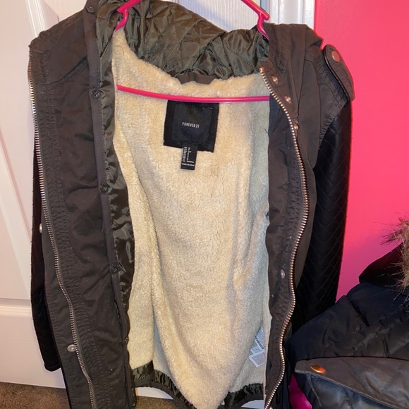 Forever 21 Faux Fur Coat - Picture 2 of 3